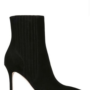 Veronica Beard 6.5 black suede stiletto booties